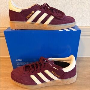 Adidas Spezial Maroon and Cream Sneakers